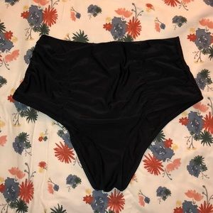 Aerie Black High Waist Swimwear